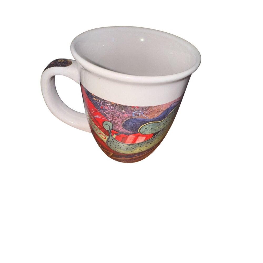 Royal Norfolk Ceramic Mug With Colorful Santa Sleigh Design Dishwasher & Microwa